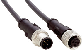 Złącze i kabel ze złączem Złącze M12 liczba rdzeni 5 długość 5m Rodzaj A Żeńskie Złącze B Złącze M12