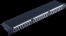 BS75065 Patchpanel, 19", 24-port, Cat.6