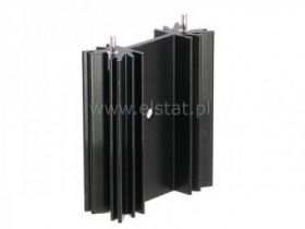 Radiator 45 x 34 x 12mm czerniony