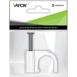 Uchwyt flop 7mm do kabla koncentrycznego (opakowanie 20szt) Vayox