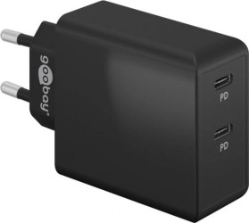 Podwójna szybka ładowarka USB-C™ PD (36 W), czrana, 61757