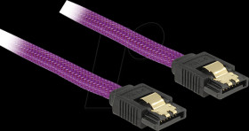 83691 SATA 6 Gb/s 50-cm purple straight/straight metal cable