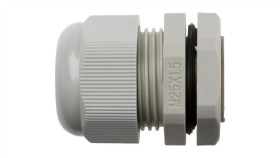 Dławnica Kablowa Poliamidowa M25 Ip68 Dp-En 25 Hm Szara E03dk-01040100401