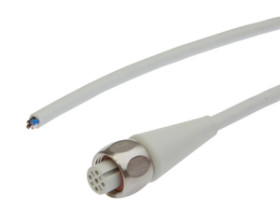 Złącze do samokonfekcjonowania M12 żeńskie 4-pinowe proste druga końcówka niezarobiona 4x0.34mm² 10m 250V -40-105C IP67 4A VKA0L