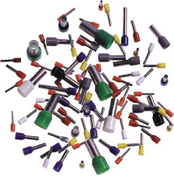 Insulated wire end ferrule, 1.0 mm², 16.5 mm/10 mm long, DIN 46228-4, red, 61801680