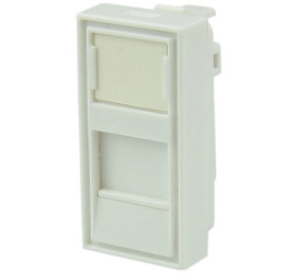 Adapter keystone 1M 22,5x45 pojedynczy z przesłoną Mediabox NEKU
