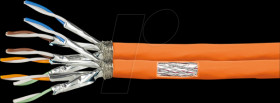CPV0065 Cat.7 Installation cable S/FTP AWG23 1000 MHz, duplex, orange, 5