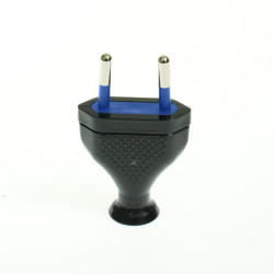 Wtyczka płaska rozbieralna bez uziemienia WT-1/2,5A CZARNY W-99525 Plastrol