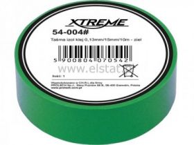 Taśma izolacyjna 0.13/15mm/10m; zielona; XTREME