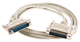 Kabel szeregowy, długość 3m, złącze A: 25-stykowe D-sub, złącze B: 25-stykowe D-sub