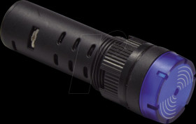 58931213 LED indicator, flashing + audible 19x55 12 V green