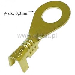 Konektor ( oczko ) mosiądz 5mm kabel do 2.5mm