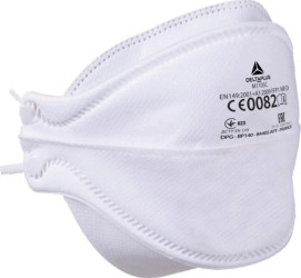 Półmaski z filtrem FFP1, składane poziomo (4 zakładki), z testem dolomitowym, kolor Biały, rozmiar: Regulowany, M1105C /20szt./