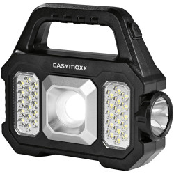 easymaxx 12899 Work Light Rechargeable Monochrome COB LED Solar-Powered