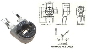Potencjometr RM-063 10kohm pionowy