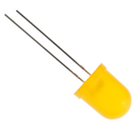 Amber 10mm LED Diffused 200mcd 40°