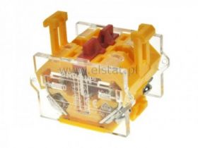 Styk pomocniczy; czerwony; 2x NC; szybkie