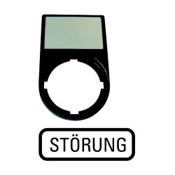 Legend plate label mount