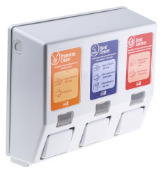 Dozownik ścienny do mydła, Biały