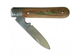 Nóż Monterski Nożyk Drewniany Składany Do Kabli Przewodów HAUPA 200012