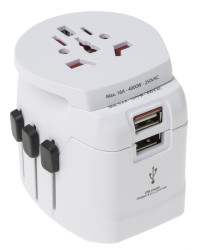 Adapter podróżny kraj 1 Australia, Brazylia, Chiny, Europa, Włochy, Japonia, Szwajcaria, Wielka Brytania, USA