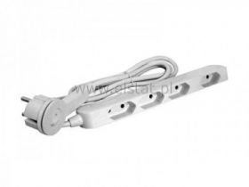 Przedłużacz 1WT-4GN 1,8m biały ( wąski )