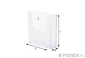 Antystatyczna kuweta mocowana do ściany, wym. 112x42x165 mm