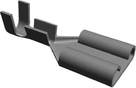 Konektor płaski Żeński 6.35 x 0.8mm długość 19.05mm Izolacja: Nieizolowane Cyna