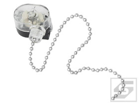 Przełącznik łańcuszkowy srebrny 3A;250VC;