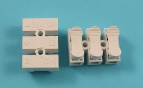 KOSTKA SAMOZAC.3-PIN 10A/380V BIAŁA