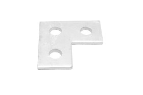 Wspornik Powłoka nakładana ogniowo L-kształtne 3 Hole, 14mm Holes, 80 x 80 x 5mm