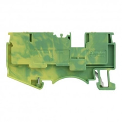 Złączka szynowa 4mm2 1P 3-przewodowa zacisk push-in żółto-zielona PE 3961