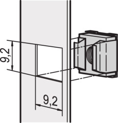 Narzędzia do montażu stelażowego, seria: 21100, typ: Nakrętka, do użytku z: Eurorack, panele przednie, Novastar,