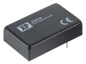 Przetwornica DC-DC, 15W, Uwe 18 → 75 V DC, Uwy ±15V dc, Iwy ±500mA, XP Power