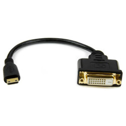 StarTech HDCDVIMF8IN 200mm Mini HDMI To DVI-D Cable M/F