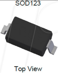 1N4148W-7-F Small-signal switching diode, 100 V, 300 mA, SOD-123