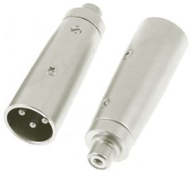 Adapter - przejściówka RCA gniazdo / XLR 3-pin wtyk