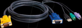 2L-5303UP KVM cable, VGA, PS/2, USB, 3 m
