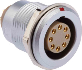 Złącze wielostykowe przemysłowe 8-pinowe, panelowe Gniazdo LEMO