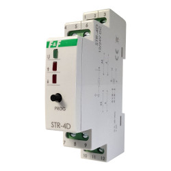 Sterownik rolet uniwersalny do napędów 12/24V na szynę TH-35 mm F&F STR-4D