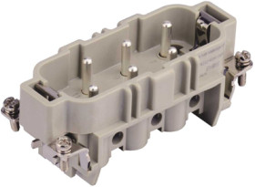 Pin contact insert, H-B 16, 6 pole, equipped, screw connection, T2060062101-000