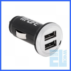 ŁADOWARKA SAMOCHODOWA USB 2A DUAL MLIFE /ML0550
