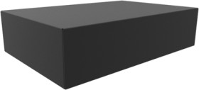 Steel enclosure, (L x W x H) 305 x 203 x 76 mm, black (RAL 9005), 1441-24BK3