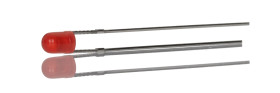 LED, THT, czerwona, 2-Pin, 1,6 → 2,6 V, 80°, RS PRO