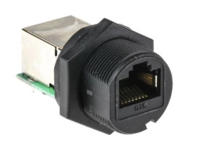 Łącznik, 1 portów Ekranowane, RJ45 żeńskie