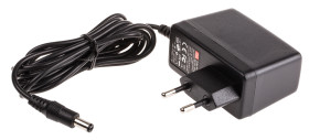 Adapter AC/DC Uwy 5V dc Iwy 2.4A Złącze 2,1 x 5,5 x 11 mm, biegun dodatni w środku 12W typ wtyczki: Typ C