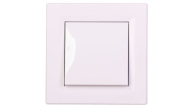 Łącznik Asfora Bryzgoszczelny Pojedynczy Ip44 Biały Z Ramką Eph0100221