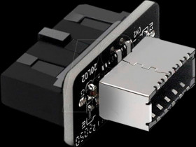 G-AD-19TE-180 USB 3.0 internal header to USB 3.1 Type-E, 180°