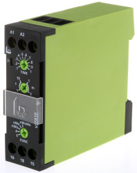 Timer Relay Szyna DIN 24 → 240V ac/dc SPDT 1-stykowy Tele 0.1 → 1s V2ZA10 Wielofunkcyjne funkcyjny