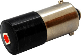 Lampka kontrolna Czerwony 12V ac/dc BA9s LED średnica 10mm długość 25.5mm